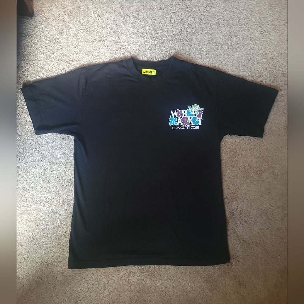 Chinatown Market Exotics Los Angeles Black Mens Graphic Tee Sz L